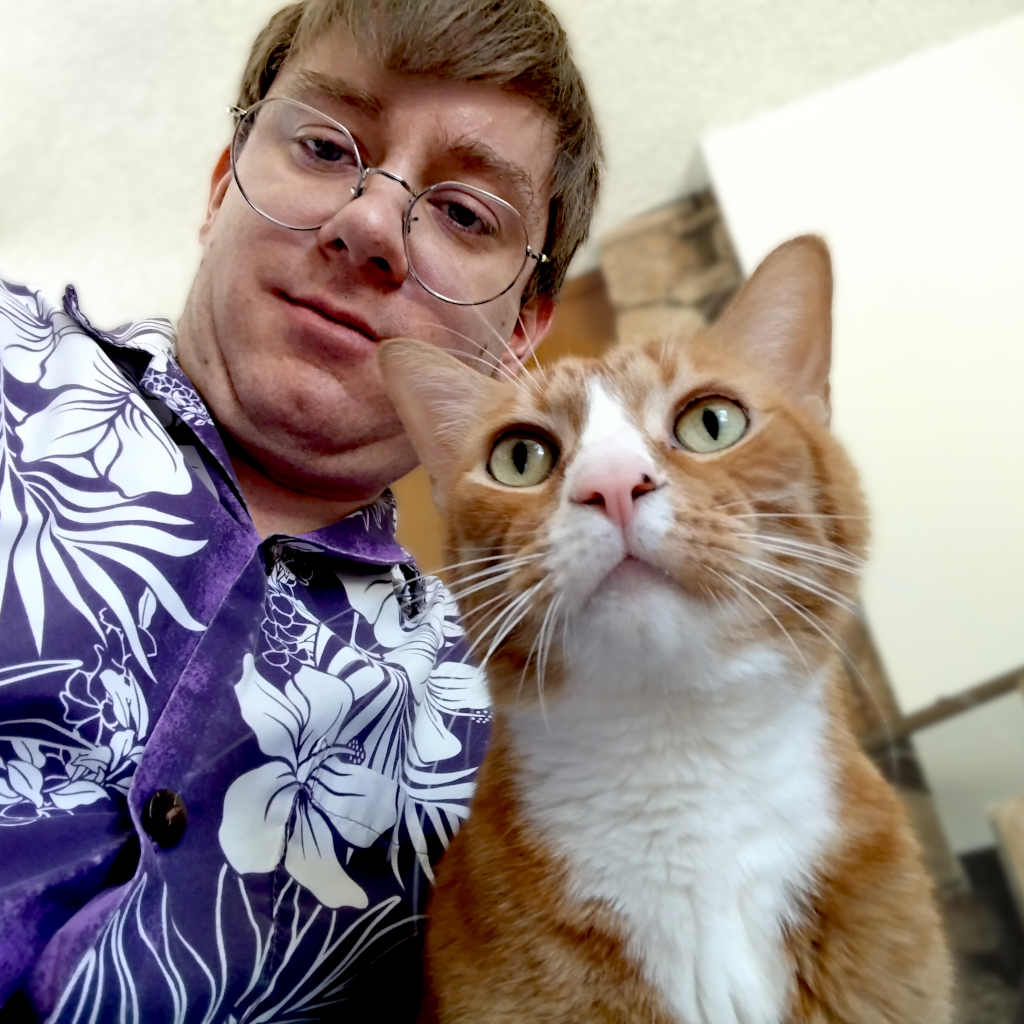 photo of Josh with cat